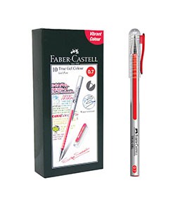 True Gel Pen -- Red Ink 0.7 mm 1 Box isi 10 pcs